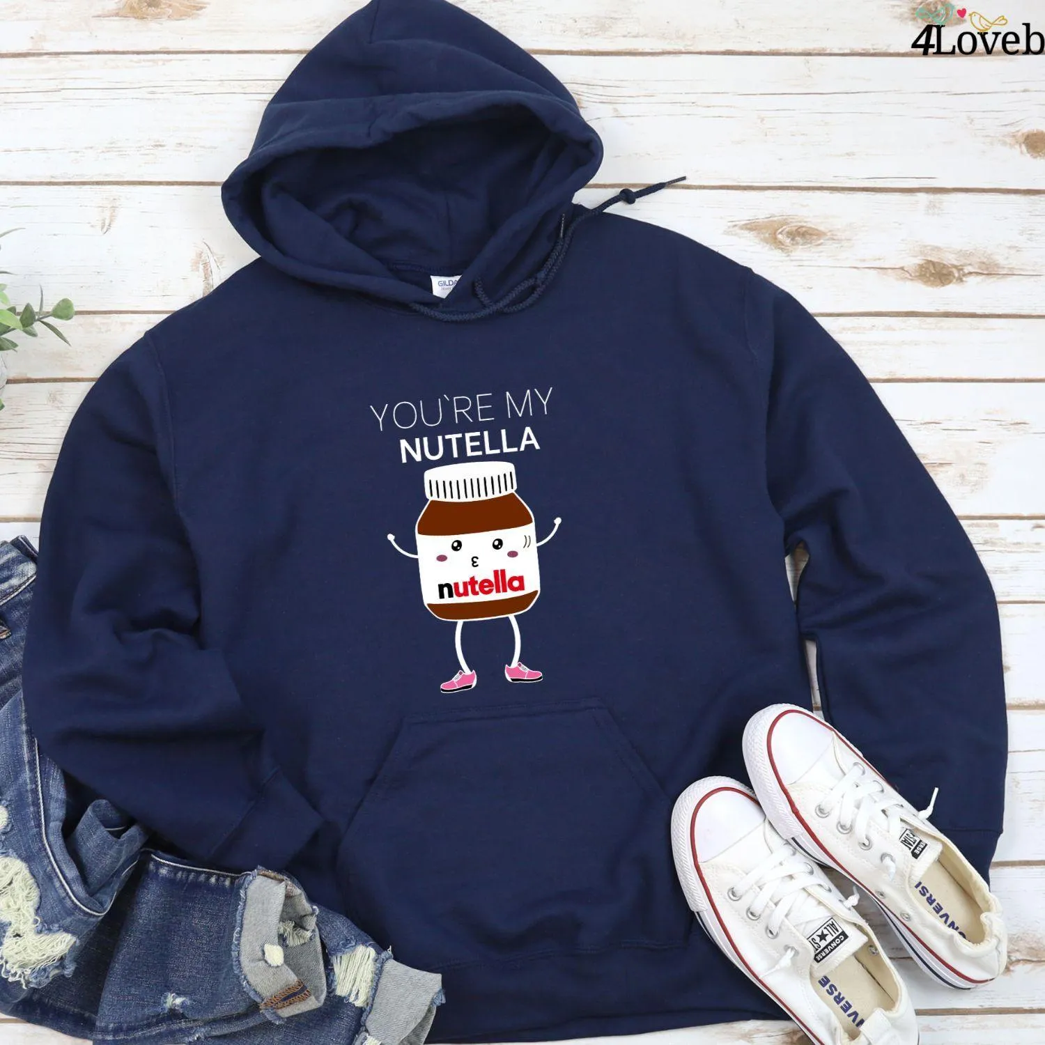 Nutella & Bread Fans' Matching Sets - Celebrate Love - Perfect Duo Outfits for Couples